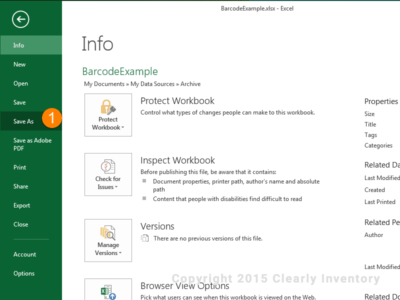How To Print Barcodes With Excel And Word - Clearly Inventory