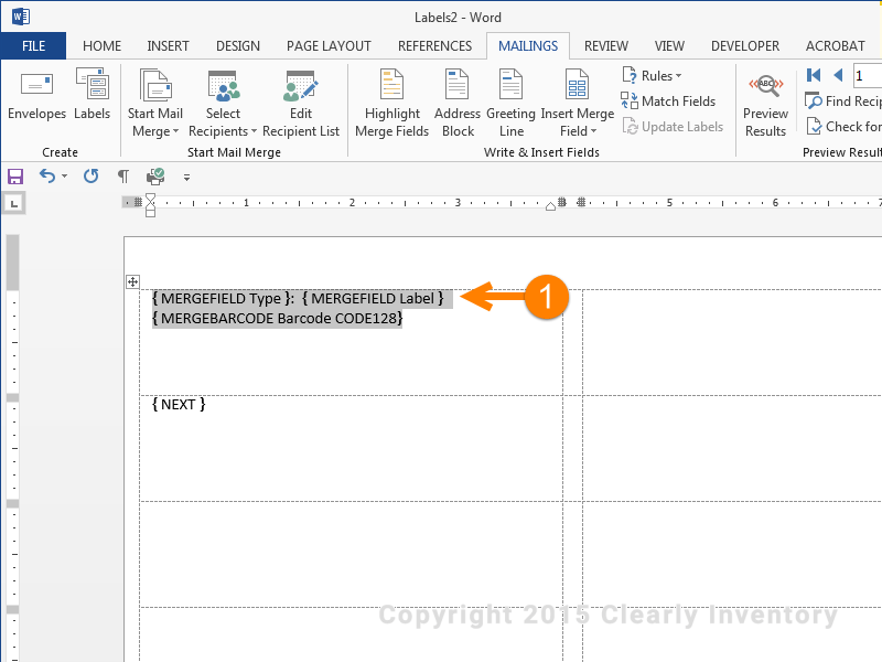 how to print address labels in word using contact list