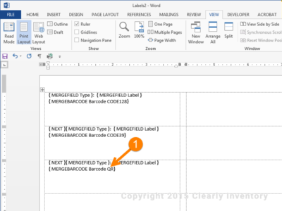 How To Print Barcodes With Excel And Word - Clearly Inventory