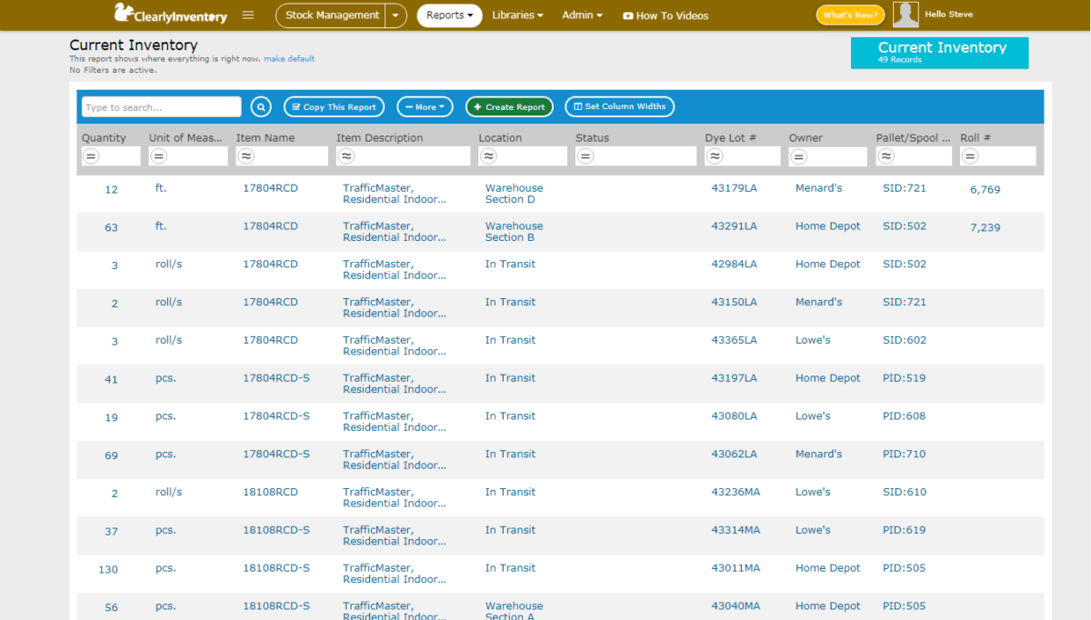 Stock Maintenance - Clearly Inventory - Flexible Stock Management