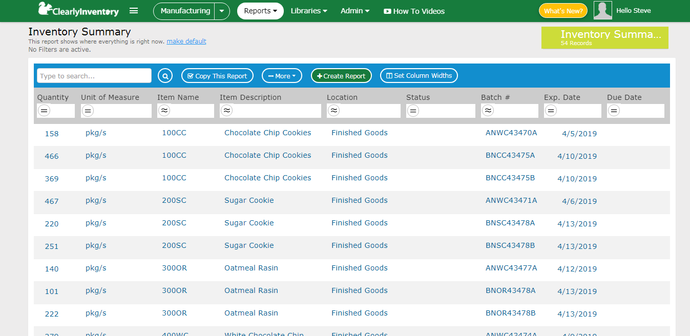 Clearly Inventory Manufacturing - Clearly Inventory - Flexible Inventory Management