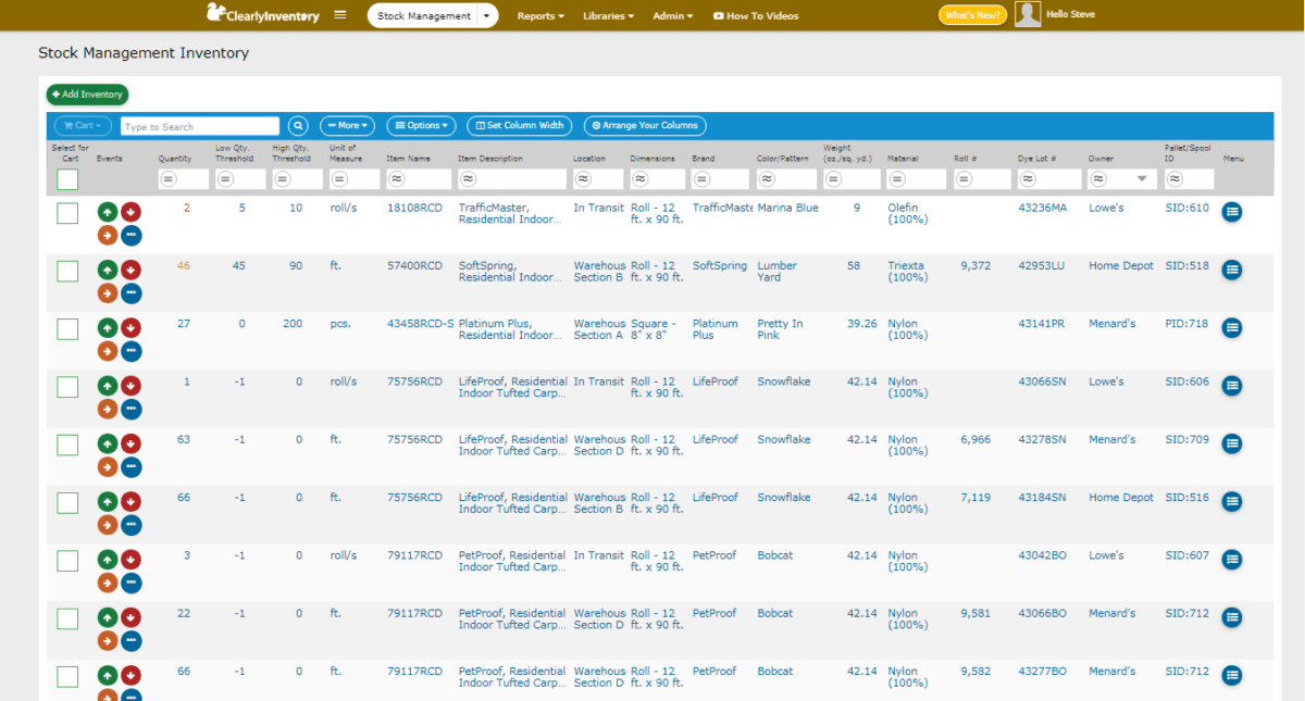 Clearly Inventory Stock Maintenance - Clearly Inventory - Flexible Stock Management