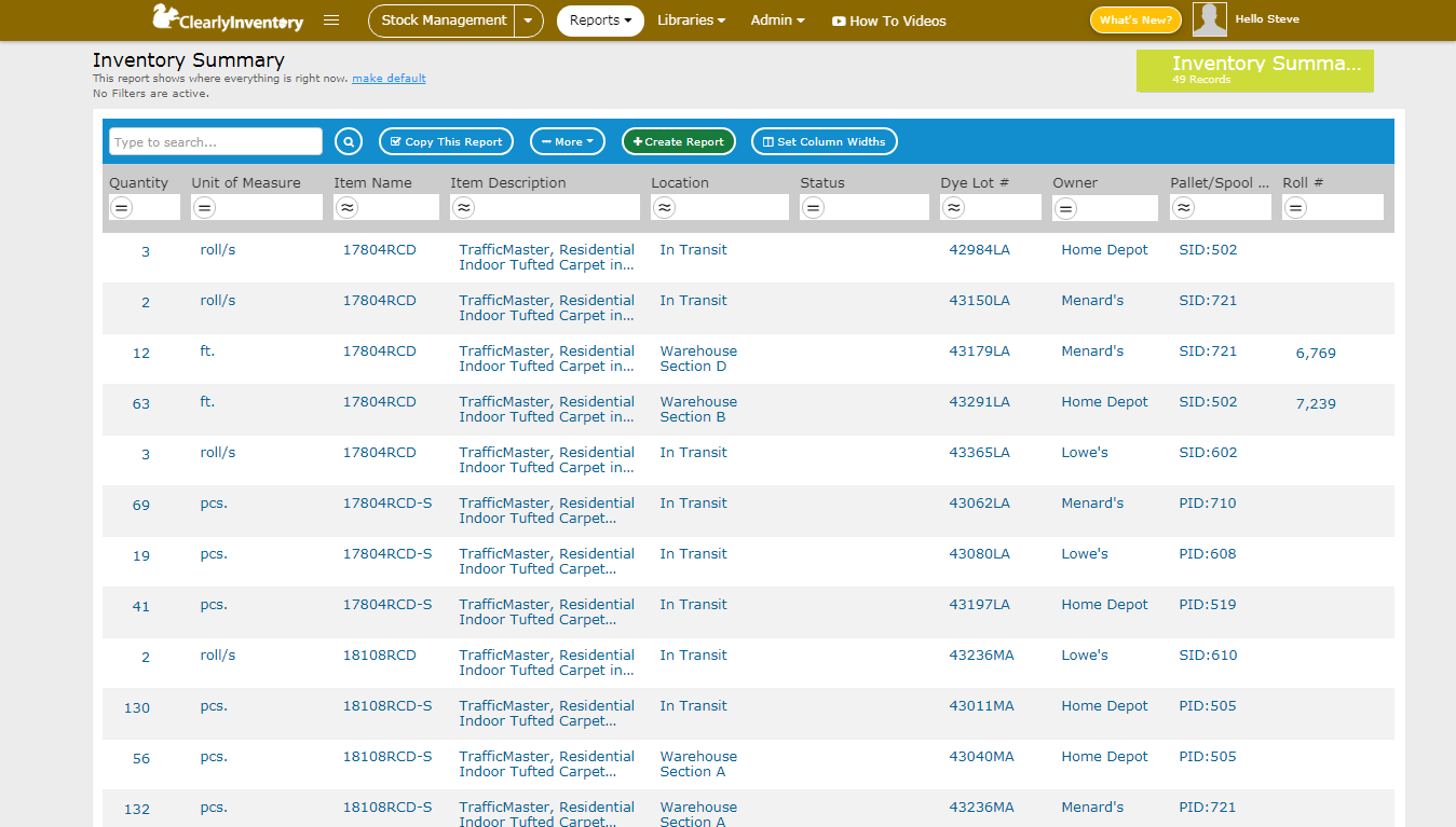 Stock Maintenance - Clearly Inventory - Flexible Stock Management